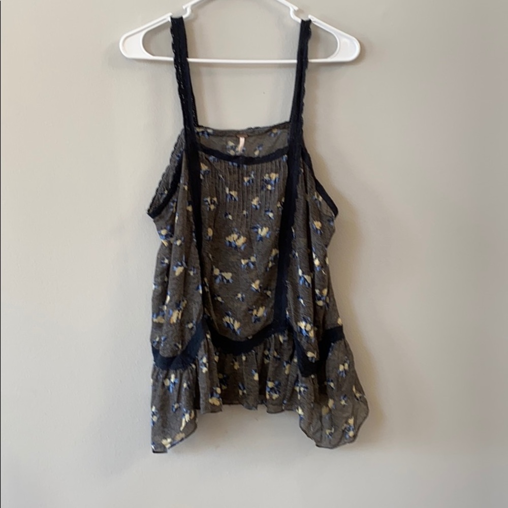 Free people sheer floral cami